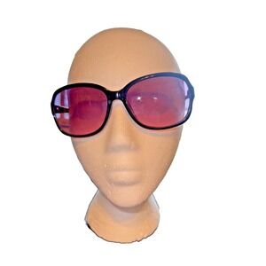 Revlon Black Floral Sunglasses RVN 56 - Oversized Purple‎ Gradient Lenses Chic